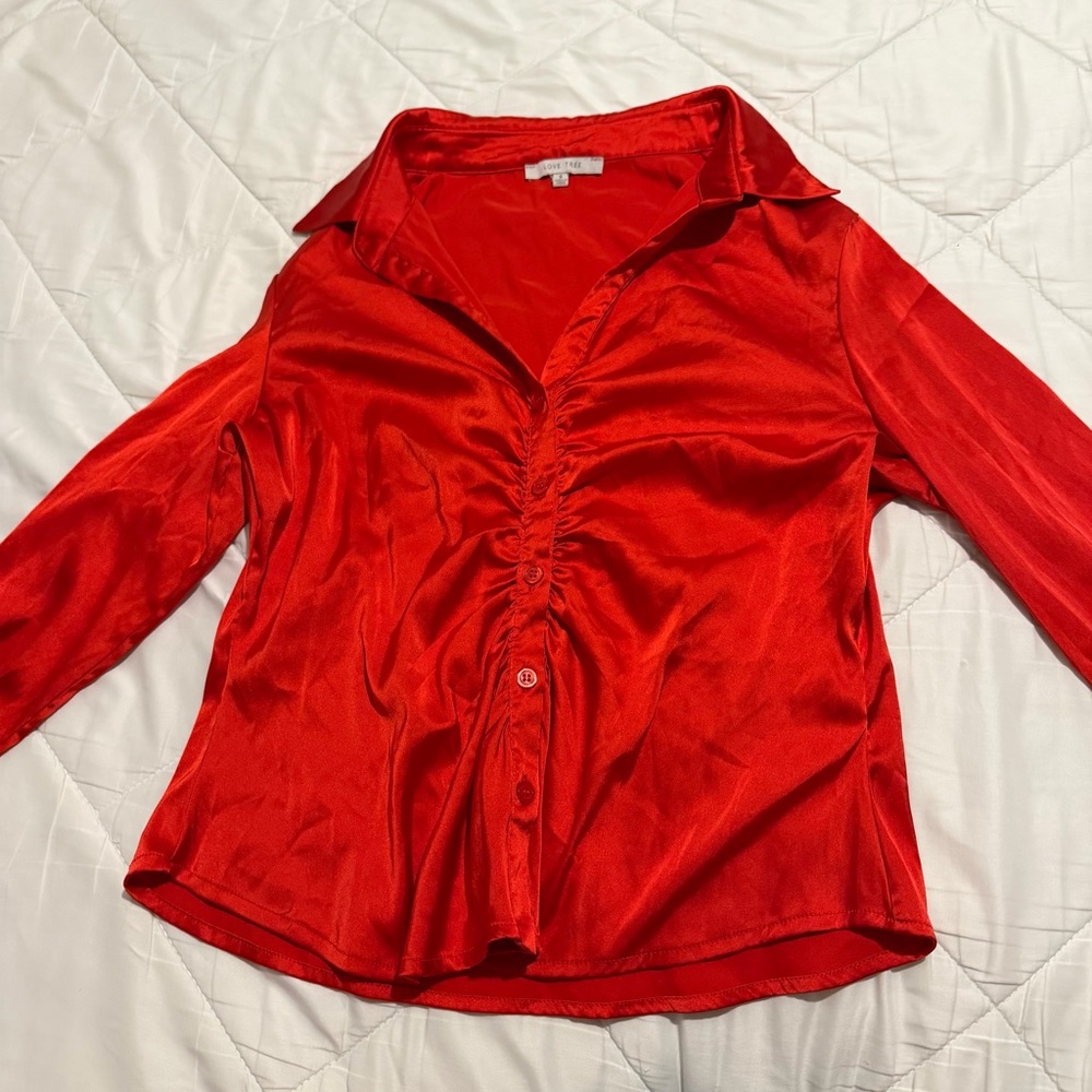 Elegant Red Women's Top